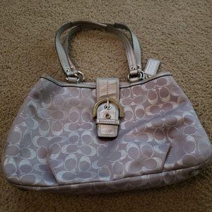 Coach Silver Shoulder Bag